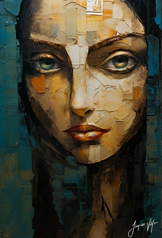 Rivona, Assembled from the Fragments of a Longer Story Original Art Canvas Print | Modigliani Muse Collection