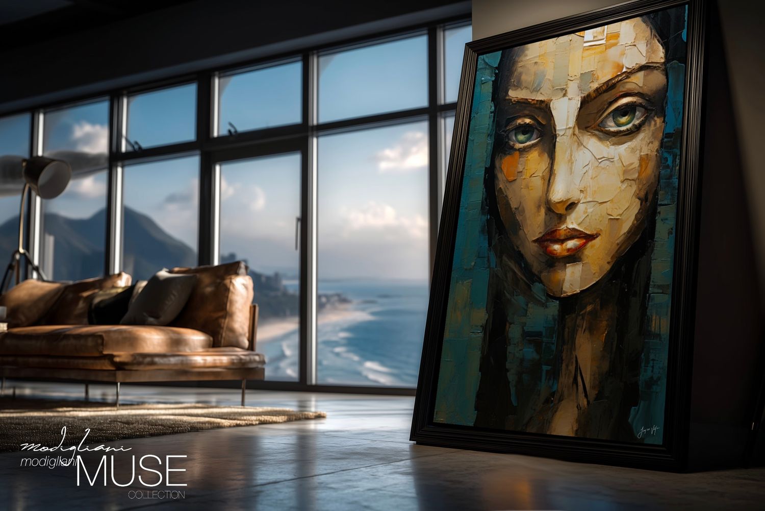 Rivona, Assembled from the Fragments of a Longer Story Original Art Canvas Print | Modigliani Muse Collection