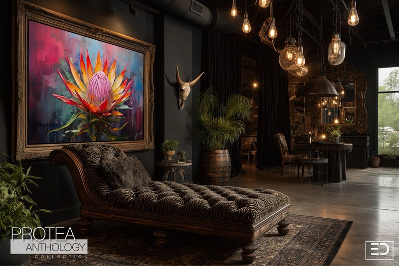 Protea Anthology: The Loudest Quiet Thing Original Art Canvas Print | Protea Anthology Collection