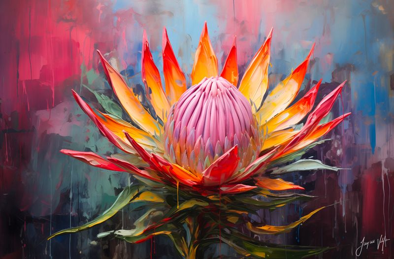 Protea Anthology: The Loudest Quiet Thing Original Art Canvas Print | Protea Anthology Collection