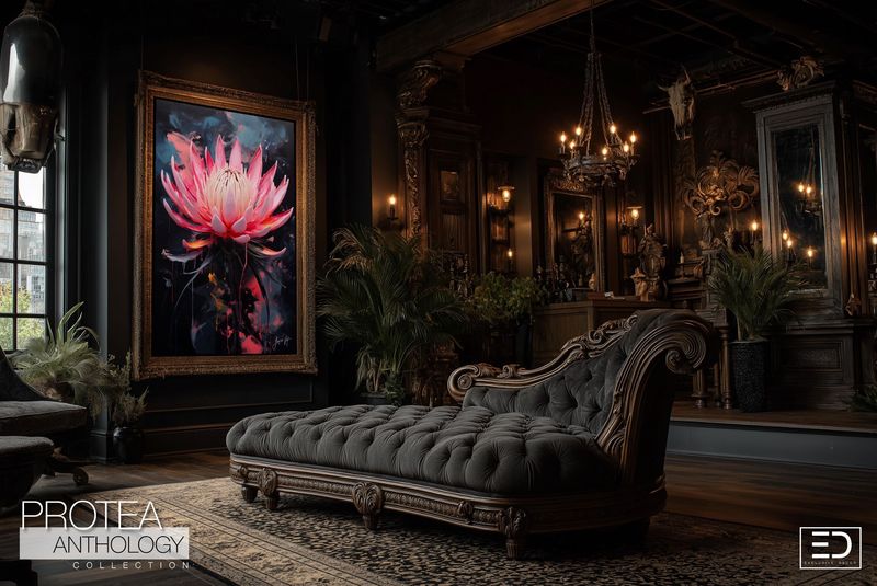 Protea Anthology: She Opened Anyway Original Art Canvas Print | Protea Anthology Collection