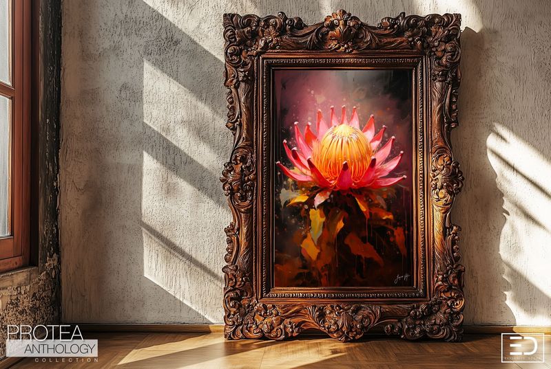 Protea Anthology: Autumn Held Its Breath Original Art Canvas Print | Protea Anthology Collection
