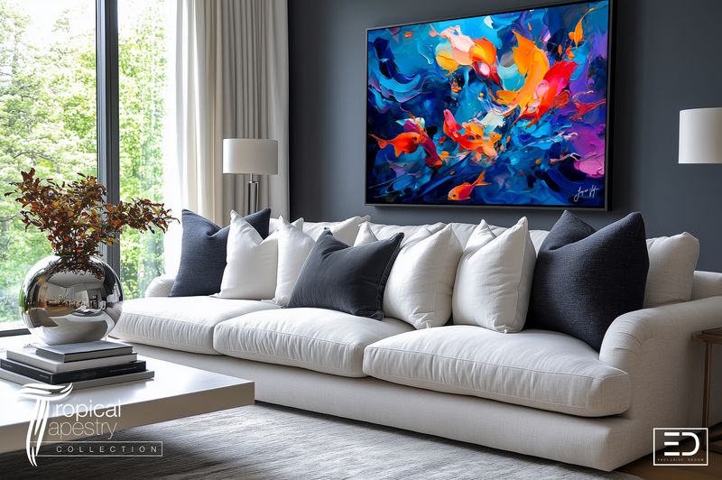 The Surge - Tropical Reef Original Art Canvas Print | Exclusive Decor