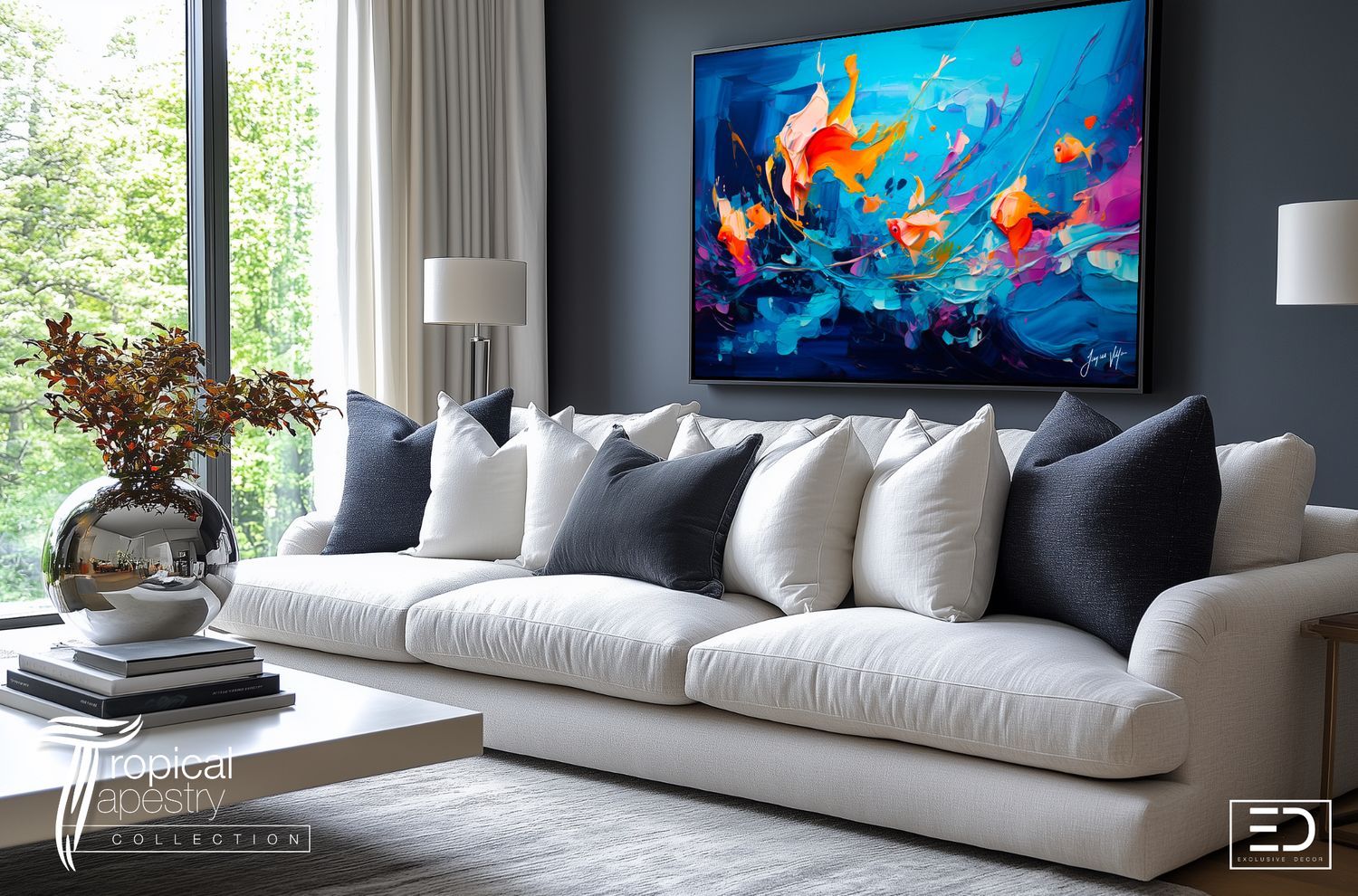 Wanderers - Tropical Reef Original Art Canvas Print | Exclusive Decor