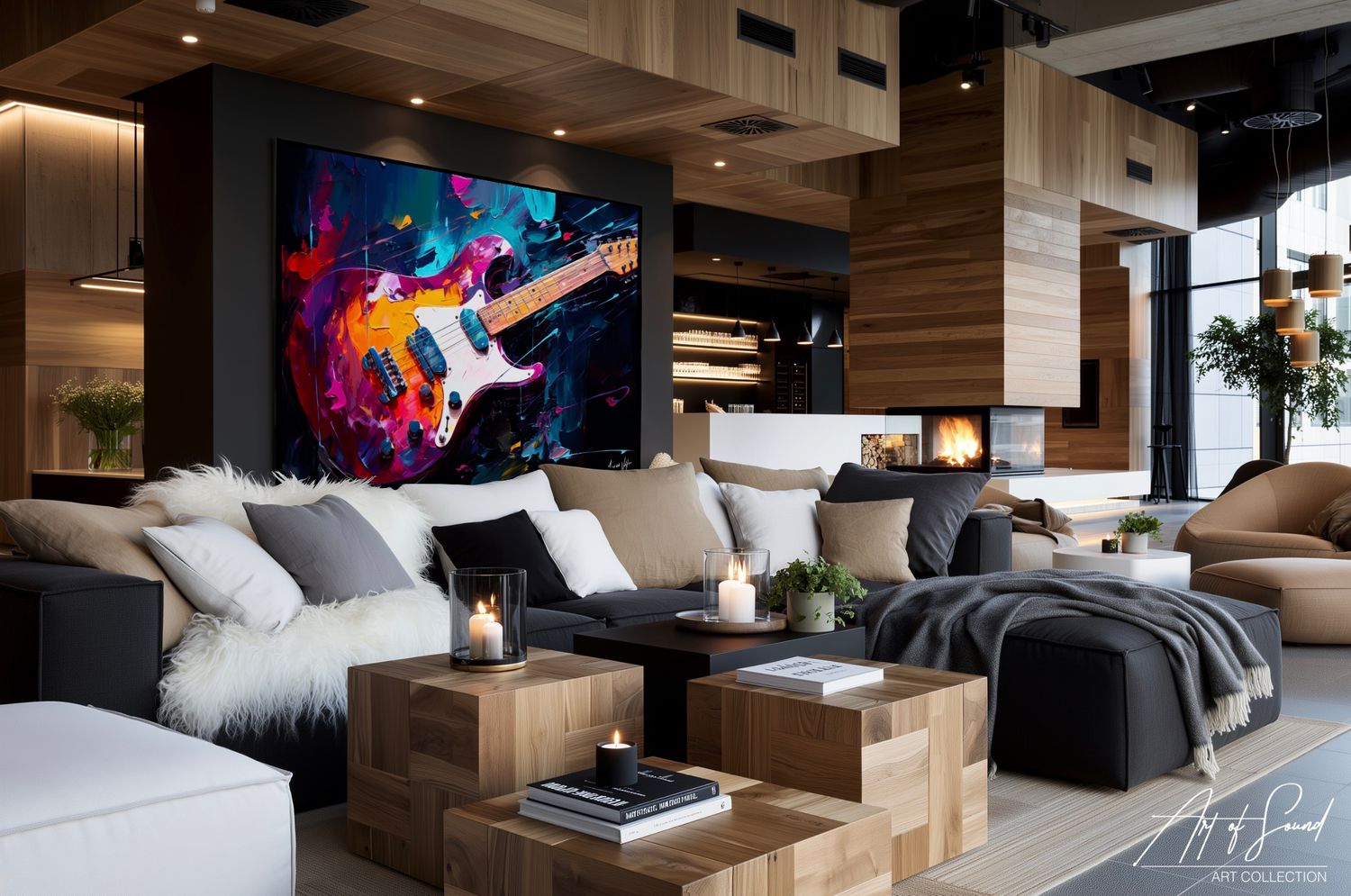 Wired &amp; Loud | Original Guitar Canvas Art Print