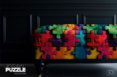 Colour with Confidence Jigsaw Puzzle Fabric, Multicolour | Jigsaw Puzzle Collection