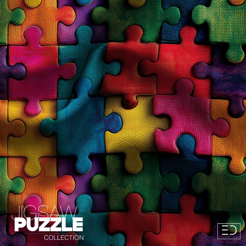 Colour with Confidence Jigsaw Puzzle Fabric, Multicolour | Jigsaw Puzzle Collection