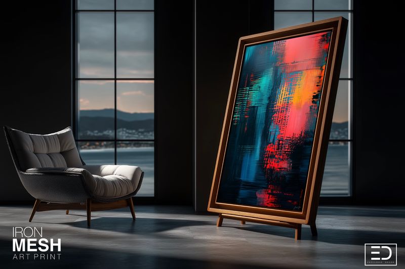 NIGHT FILTER ABSTRACT ORIGINAL ART CANVAS PRINT | The Iron Mesh Collection NIGHT FILTER ABSTRACT ORIGINAL ART CANVAS PRINT | The Iron Mesh Collection