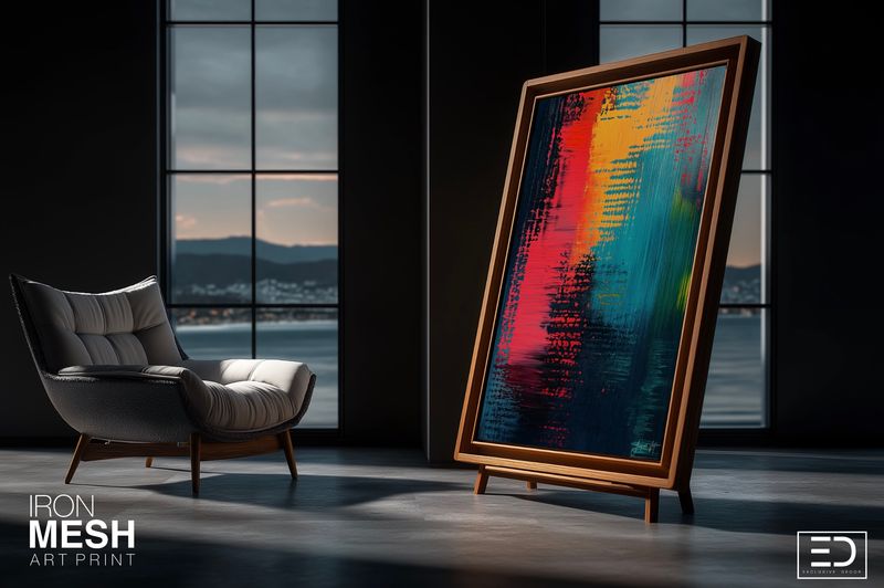 GROUND LEVEL ABSTRACT ORIGINAL ART CANVAS PRINT | The Iron Mesh Collection GROUND LEVEL ABSTRACT ORIGINAL ART CANVAS PRINT | The Iron Mesh Collection