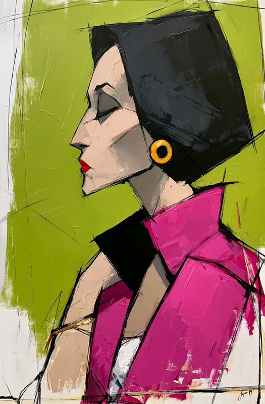 Still Relevant, Darling. Original Portrait Canvas Print