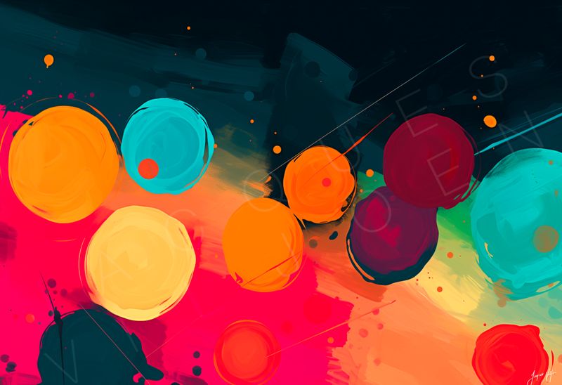 The Becoming | Red and Gold | Abstract Stepping Stones Collection
