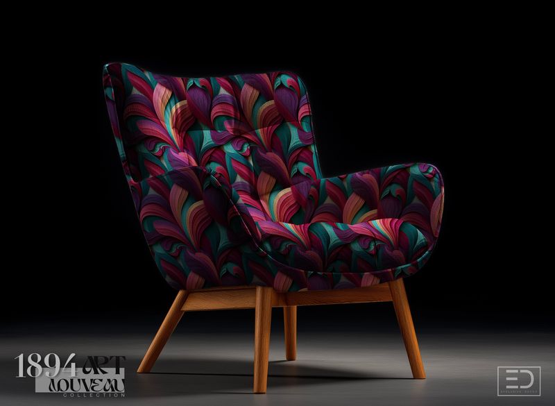 The Bloom Devours Fabric | Oxblood, Violet &amp; Deep Emerald | Deep into a Dark Bloom Collection