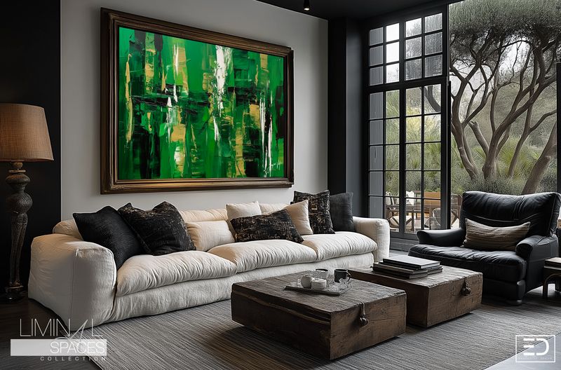 What the Dark Keeps. Original Abstract Impasto Art Canvas Print