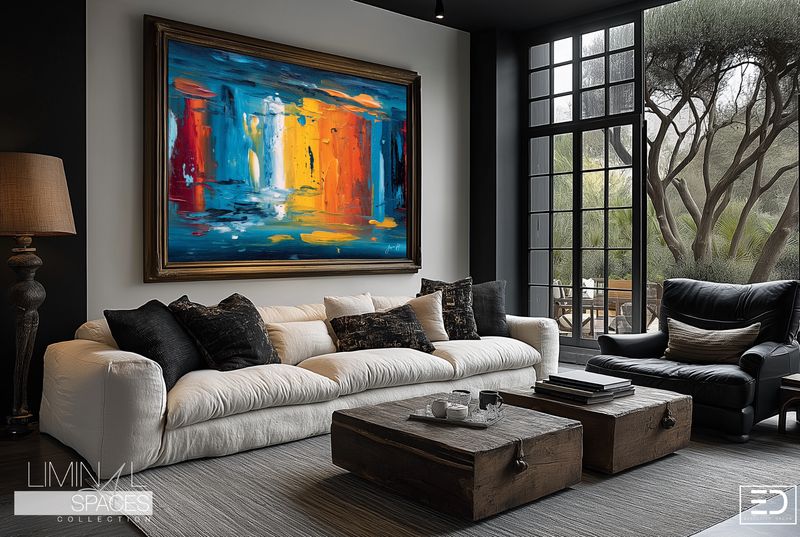 Rooms You Have Dreamed But Never Entered. Original Abstract Impasto Art Canvas Print
