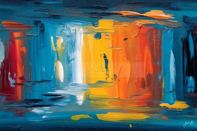 Rooms You Have Dreamed But Never Entered. Original Abstract Impasto Art Canvas Print
