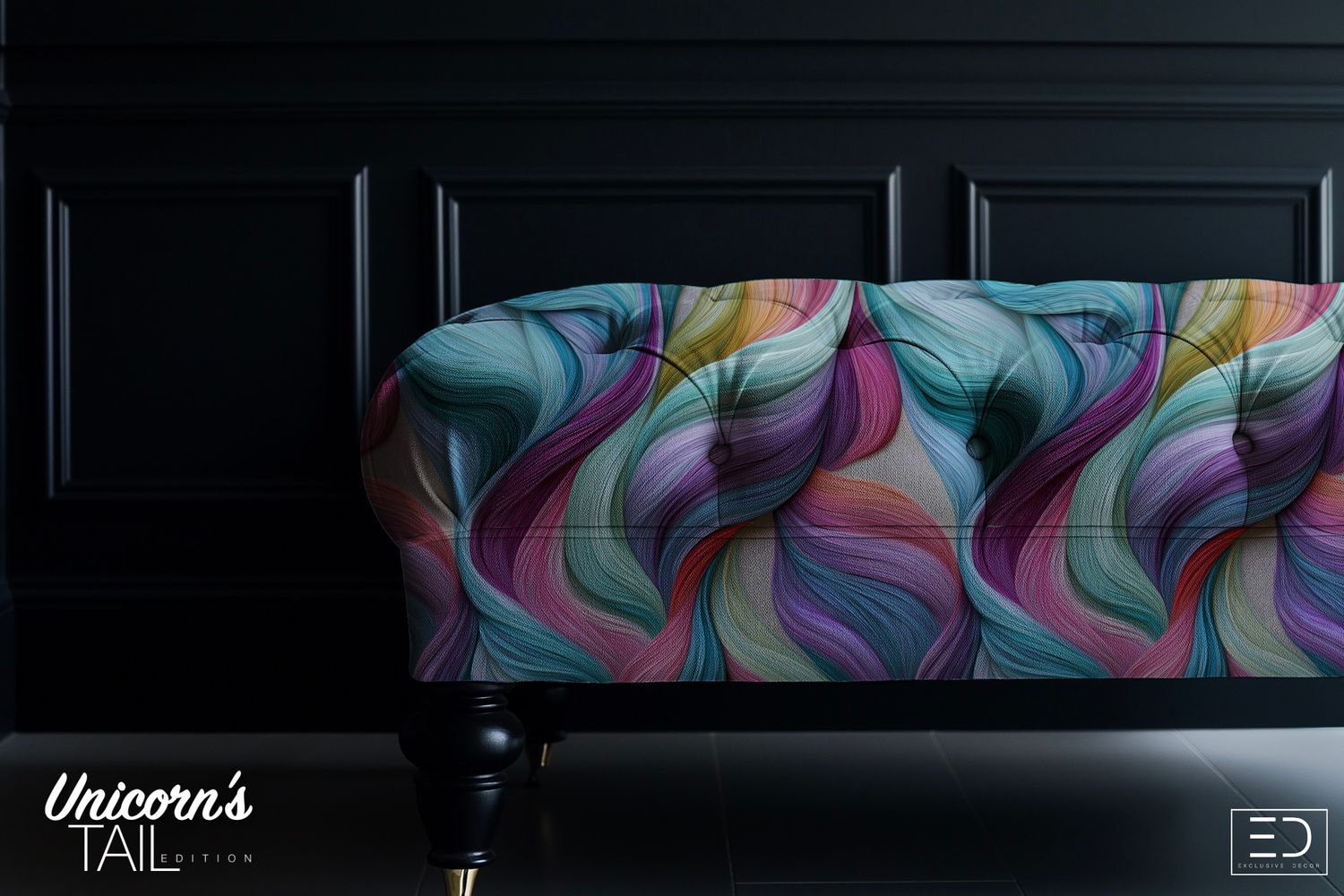 Unicorn's Tail Braided Fabric: Teal, Magenta &amp; Amethyst | The Solo Design Collection