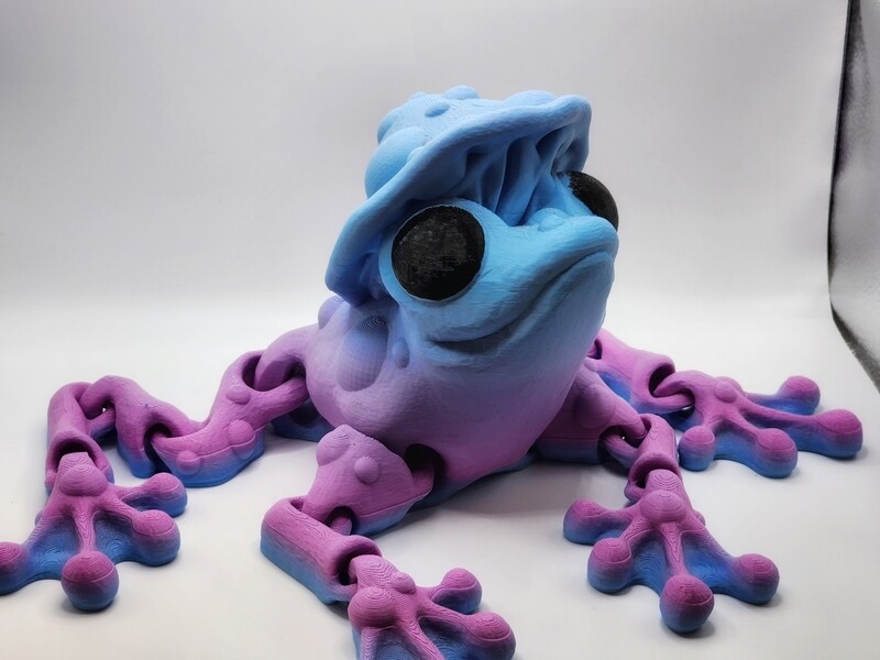 GIANT Articulated Mushroom Frog