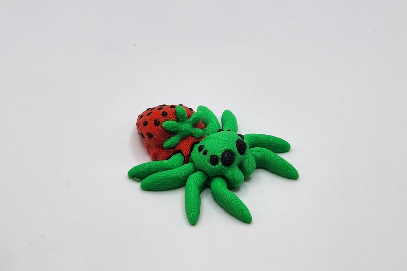 Tiny Strawberry Spider
