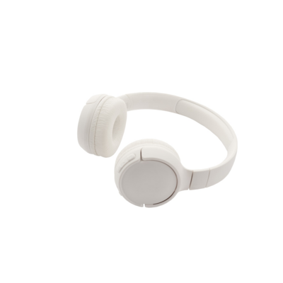 White Wireless Over-ear Noise Canceling Headphones with Microphone