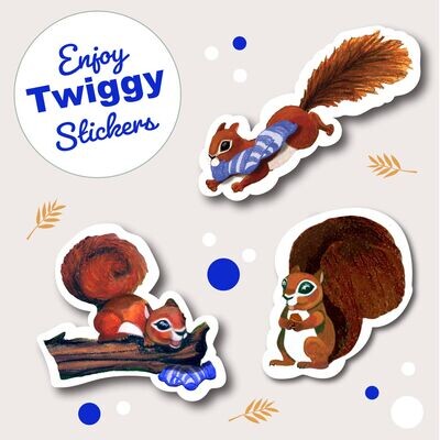 Twiggy and the Lost Socks Illustrated Stickers