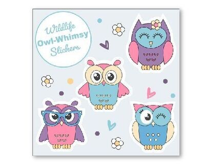 Whimsy-Owl Stickers