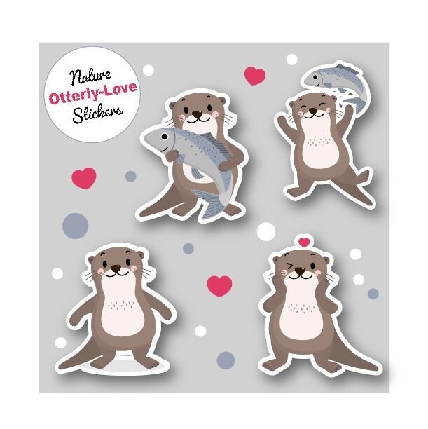 Otterly-Love Stickers