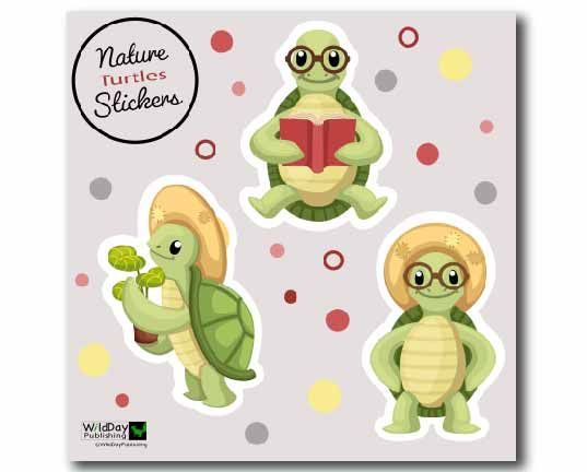 Backyard Turtles Stickers