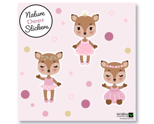 Dancing Deer Stickers