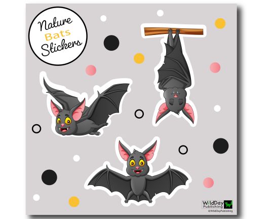 Backyard  Wildlife Stickers-Bats