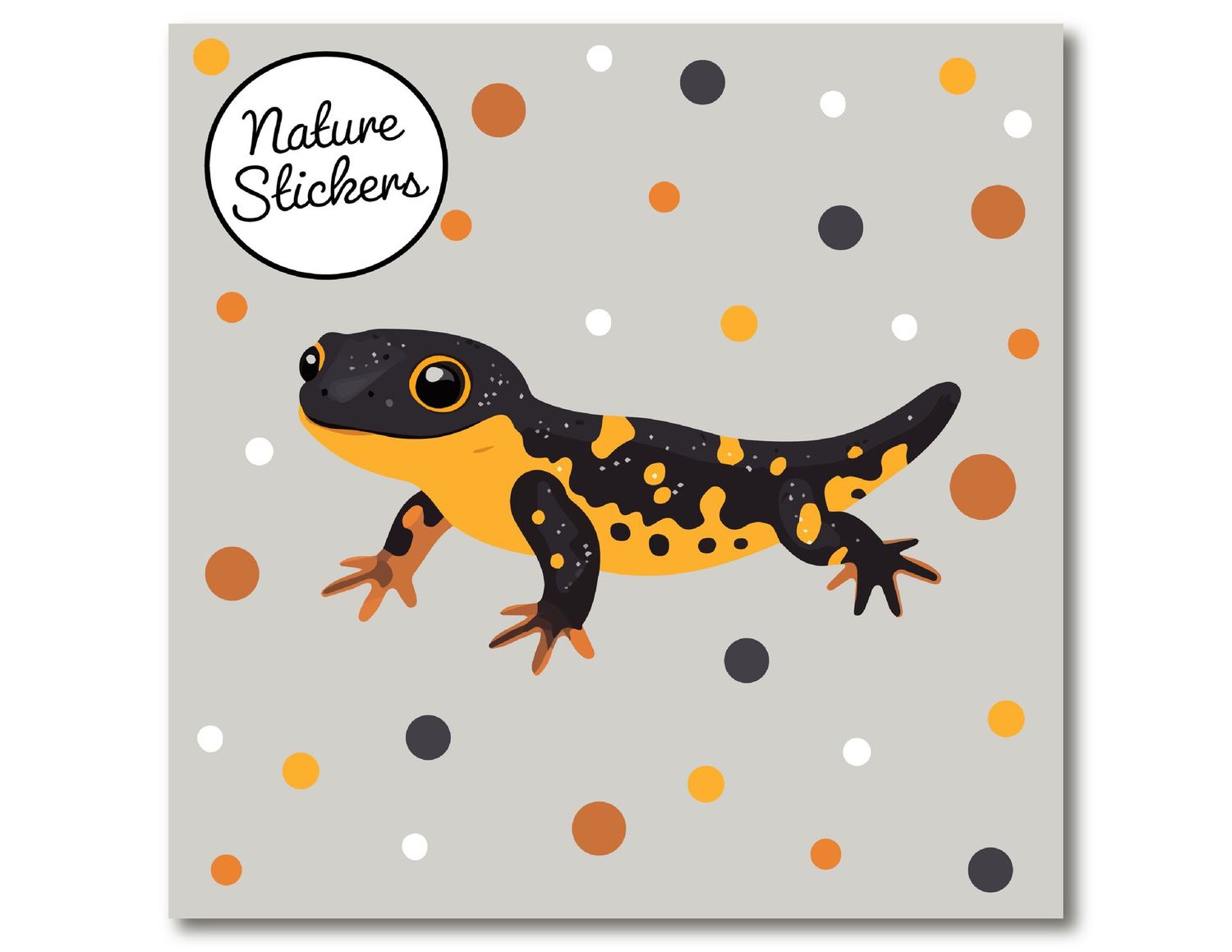 Backyard Animal Stickers-Salamander