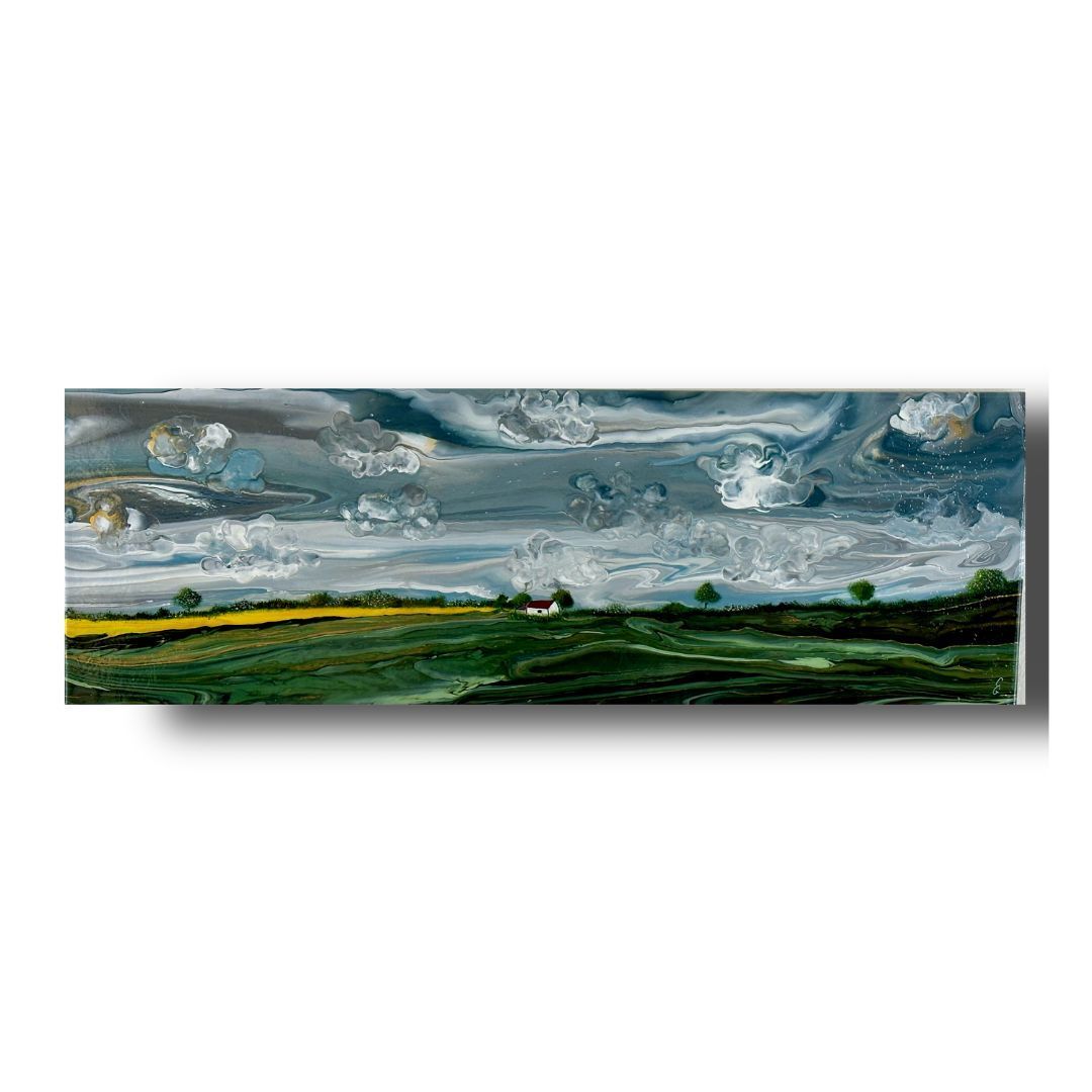 Rapsfeld vor dem Sturm