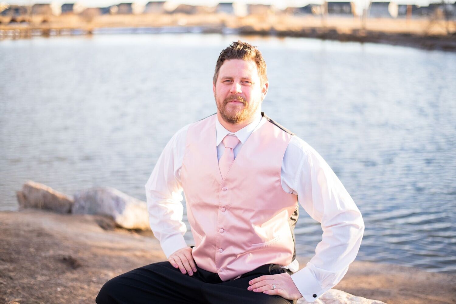 Men's Satin Vest