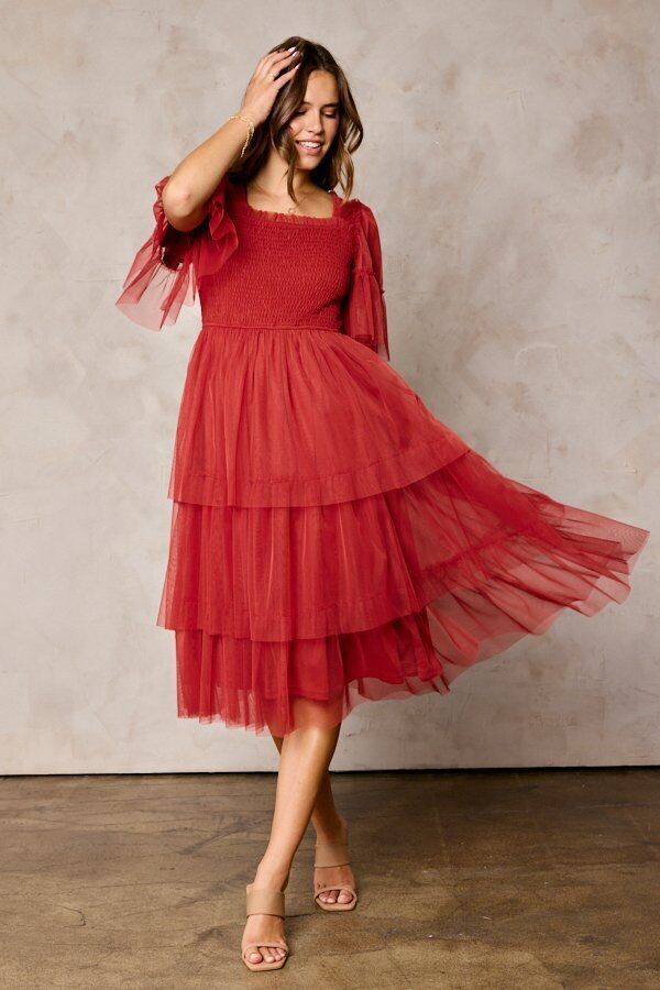 Tea n top rose dress