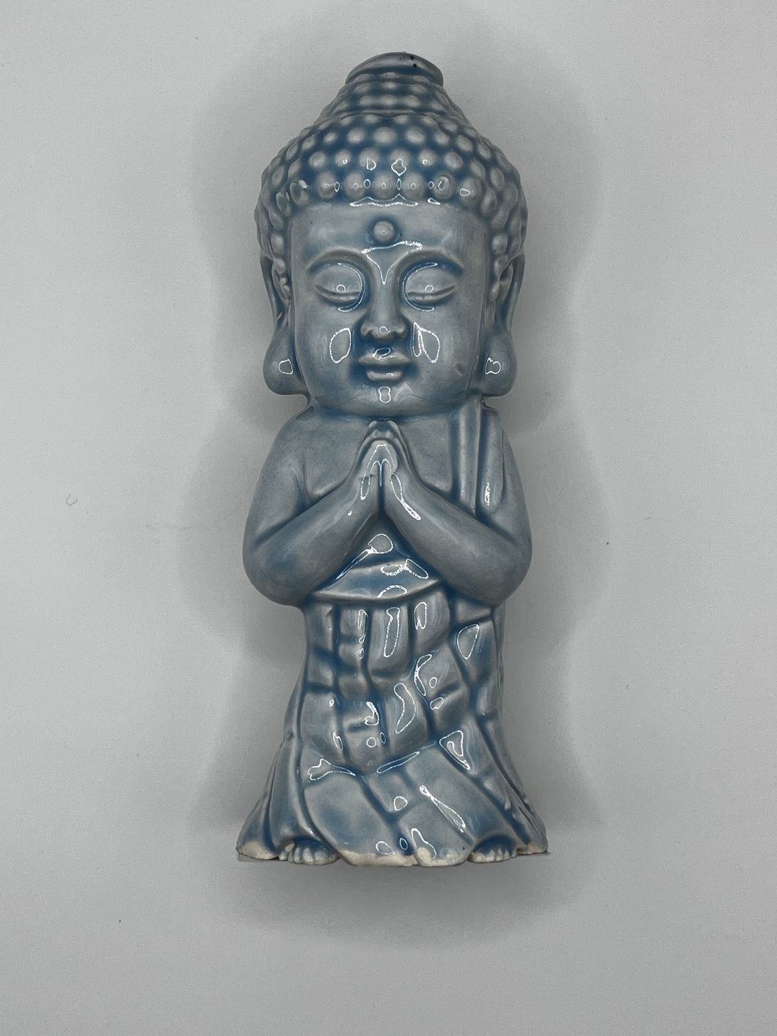 Buddha Pipe - Shell&#39;s Pottery, Color: Light Blue