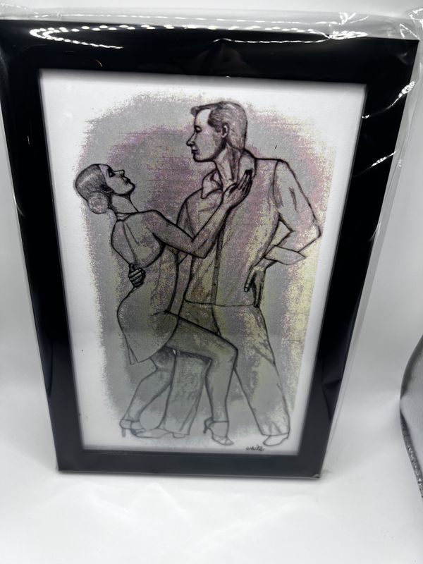 Framed Print of Original Sketch 6.5&quot; x 9.5&quot;- Don White