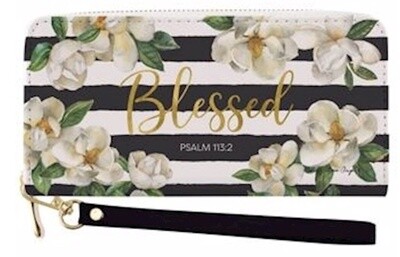 Blessed wallet with strap