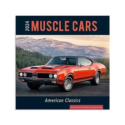 2024 Muscle Cars Wall Calendar