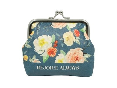 Rejoice Always coin purse
