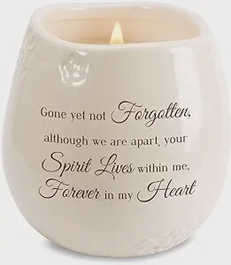 Candle-Memorial-Heart-Serenity Scent (8 Oz Soy)