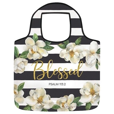 Reusable Grocery Bag-Blessed (17"W x 21.5" x 2"D)