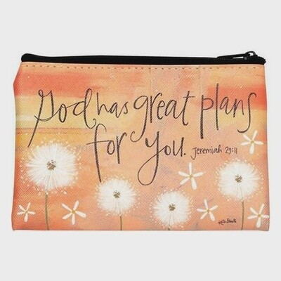 God Has Great Plans For You coin purse