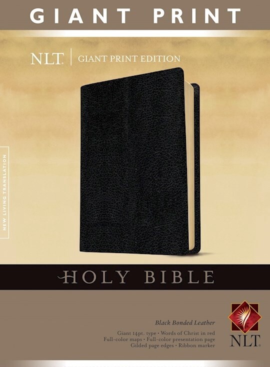 NLT Giant Print Bible Black Bonded Leather