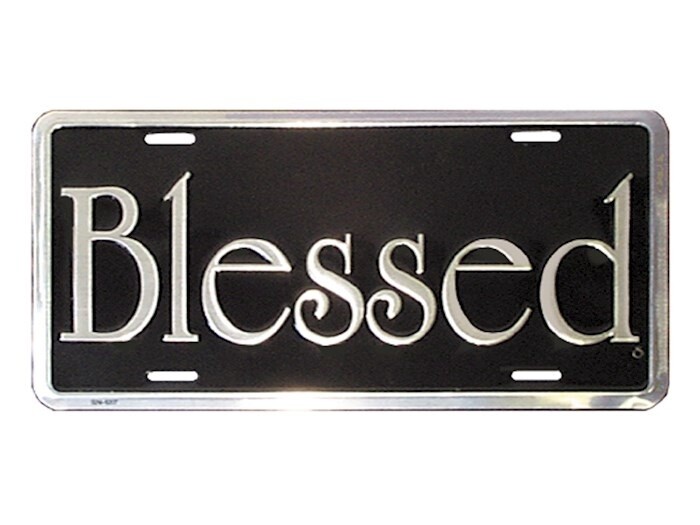 Auto Tag Blessed (Silver/Black)