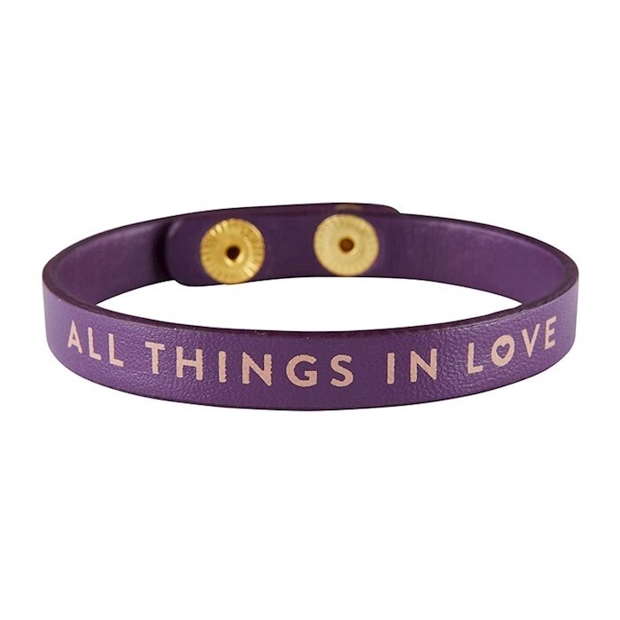 All Things In Love Bracelet (Purple)