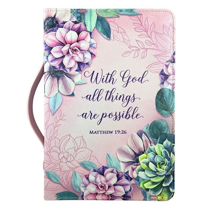 Bible Cover - With God All Things