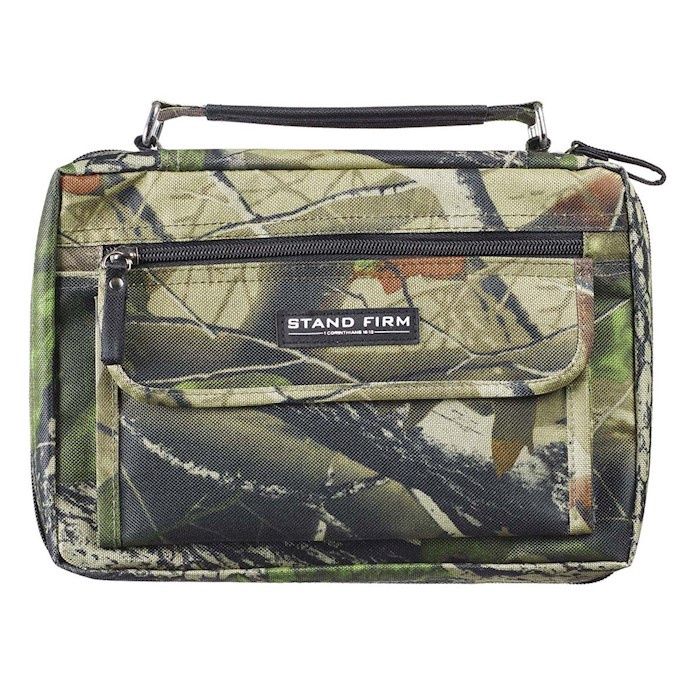 Bible Cover Stand Firm Camo - Large