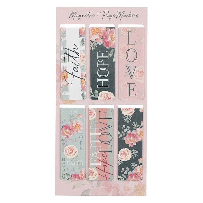 Magnetic Pagemarker Faith Hope Love