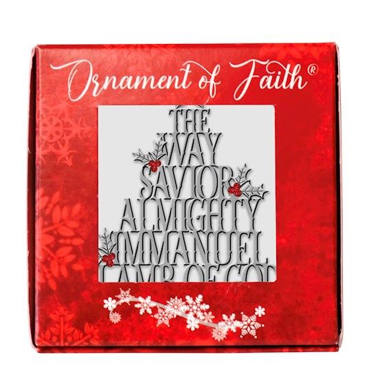 The Way Savior Almighty Immanuel Ornament