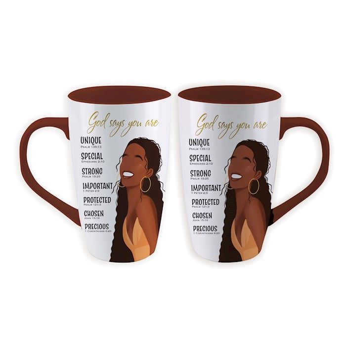 God Says You Are Latte Mug