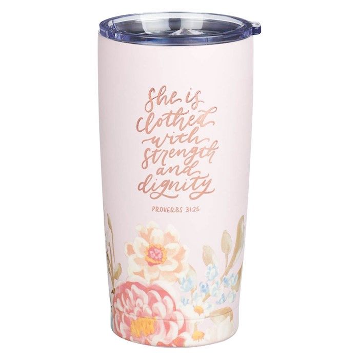 Strength and Dignity Stainless Steel Tumbler